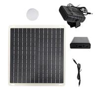 Auto Heizung 10W, Tragbare Autoheizung Heizlüfter mit Solarpanel, Windschutzscheibe Entfroster Demister, Solar- und Batteriestromversorgung, für SUV, Jeeps-, LKWs (ohne Akku)