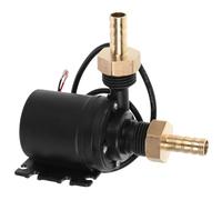 Auto Heizungspumpe 12 V 24 V Dc Wasserpumpe für Lkw Nachrüstung | Schwarzer Kunststoff, Bürstenlose Zirkulation, Verbessert Pumpenleistung, Stabiler Warmwasserfluss für Kühlmittelschläuche