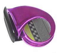 Auto Hupe 12V 24V Laut 300dB Wasserdicht für Auto Motorrad | LKW Zweiton für snail für horn Metall Kupfer Membran Einbau Schwarz Pink Silber Gelb Blau(XC-LB44 - Pink)