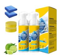 Auto Innenraum Reiniger, 4-In-1 Multi-Enzyme Foam Cleaner, Powerful & Multipurpose Car Interior Foam Cleaner, Schaumreiniger Auto, All-Purpose Deep Cleaning Spray For Car Interior, Kitchen Grea (2Set)