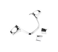 Auto Innenraumzubehör Für Ford Für Focus 3 Mk3 Für Kuga Für Escape 2012 2013 2014 2015 Zubehör ABS Auto Lenkradbezug Paillettenbesatz Aufkleber(Silver style1 3pc)