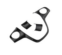 Auto Innenraumzubehör Für Ford Für Focus 3 Mk3 Für Kuga Für Escape 2012 2013 2014 2015 Zubehör ABS Auto Lenkradbezug Paillettenbesatz Aufkleber(Carbon style1 3pc)