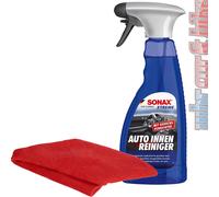 SONAX XTREME AutoInnenReiniger AktionsSet, 2-teilig, Reinigungsset für eine hygienische Sauberkeit im Auto und Haushalt, 1 Set = 1 Autoinnenreiniger (500 ml), 1 Microfasertuch