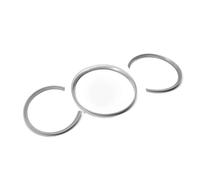 Auto-Innenverkleidung Kompatibel Mit Porsche Für Macan 2014-2024 3 Stück ABS-Auto-Armaturenbrett, Instrumentenrahmen Abdeckung Zierleisten Aufkleber(Silver)