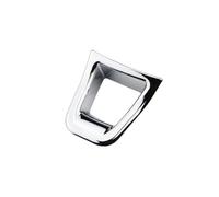 Auto-Innenverkleidungs Für VW Für Golf 7 Für Jetta Für MK5 Für MK6 Für Polo Für Passat B7 B8 Für T-ROC ABS Lenkradverkleidungsverkleidungsaufkleber(Platedsilver)