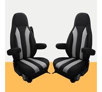 Auto Interieur Meester AIM Sitzbezüge passend kompatibel Aguti GIS Liner & Milan Wohnmobil-Sitze, 2-teiliges mit Armlehnenbezügen, kompatibel mit Pössl, Knaus, Adria, Carthago u.a CIM205