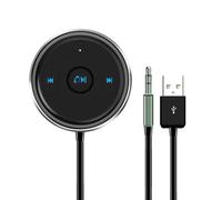 Auto jack AUX bluetooth adapter hands free car kit audio receiver support siri