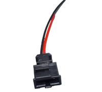 Auto Kabelstecker 2p Kennzeichenleuchte Autotürstecker Kofferraumbeleuchtung Hupensensor Kabelbaum 3B0972712 3B0972702(1pcs male)