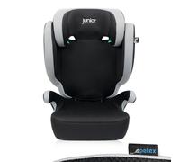 PETEX Auto-Kindersitz mit ISOFIX - Basic Plus i-Size Norm nach ECE R129 für Kinder von ca. 100-150 cm, höhenverstellbarer Kinderautositz in grau, 1 Stück