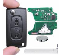 Auto Klapp Funkschlüssel 433MHz 2Tasten VA2 307 für Peugeot PCF7941 FSK