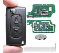 Auto Klapp Funkschlüssel 433MHz 3 Tasten VA2 für Peugeot PCF7961 FSK