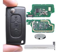 Auto Klapp Funkschlüssel 433MHz 3Tasten HU83 407 für Peugeot PCF7961 FSK