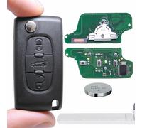 Auto Klapp Funkschlüssel 433MHz 3Tasten VA2 für Peugeot PCF7941 ASK
