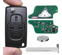 Auto Klapp Funkschlüssel 433MHz 4Tasten HU83 für Peugeot PCF7941 ASK