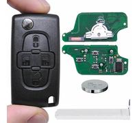 Auto Klapp Funkschlüssel 433MHz 4Tasten VA2 für Peugeot PCF7941 FSK