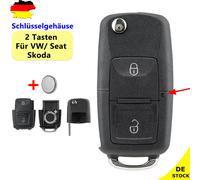 Auto Klapp Schlüssel Gehäuse Für VW Seat Skoda Golf 4 Bora Polo 9 T5 Multivan