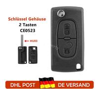 Auto Klapp Schlüssel Gehäuse HU83 passend für Peugeot 207 307 308 407 Citroen