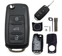 Auto Klappschlüssel 3 Tasten Leergehäuse Schlüssel Gehäuse für VW Skoda Seat