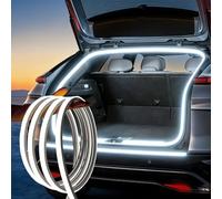 Auto Kofferraum Lichtstreifen, 4M Dynamisches Fließender Kofferraum-lichtstreifen,Kofferraumbeleuchtung Led,Automatischer Sensor Tail Box Led Strip Light für Auto LKW Innenbeleuchtung Deko,Weißes