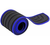 Auto Kofferraum Stoßstange Schutz für VW Sharan Caddy Caddy Maxi T Cross, Anti Kratz Abriebfest hintere Ladekantenschutz Einstiegsleisten Schutzfolie,Black-Blue-104cm*9cm