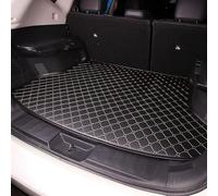 Auto Kofferraummatte für Opel Corsa F 2019-2024, Kofferraum Schutzmatte, Kofferraumwanne Schutzmatte Wasserdicht rutschfest, C-Black with Rice Thread