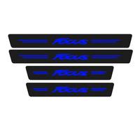 Auto Kohlefaser Einstiegsleisten Für Fo-rd Focus 1 2 3 4 MK1 MK2 MK3 MK4 Tuning Zubehör 4 STÜCKE Auto Scuff Plate Türschwelle Sill Aufkleber,Blue