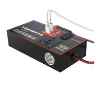 Auto Konverter | 220V Buchse für Auto | Multi -Port 1500W Multiport Auto Adapter USB Ladung für Workstation Boot LKW Autorrip 220V Konverter zum Nehmen