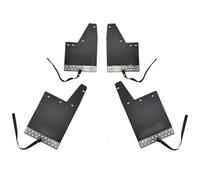 Auto Kotflügel Für Suzuki Für Jimny Für Sierra JB74 2019 2020 2021 2022 2023 Schmutzfänger Spritzschutz 4-teilig Vorne Hinten Schutzblech(Black logo2)