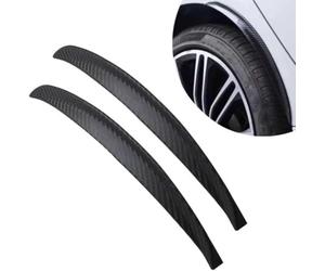 Auto Kotflügel Schutzleisten (2 Stück) - Radlauf Schutzstreifen flexibel - Anti Kratz Schutz für Radlauf & Karosserie - Carbon Look - Selbstklebend - Universal (25cm)