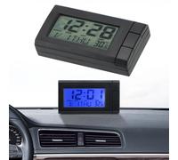 Auto LCD Digitalanzeige Uhr Thermometer Selbstklebend Datum Zeit Kalender