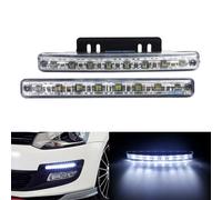 Auto LED Tagfahrlicht 12V Xenon Weiß Tagfahrleuchten TÜV DRL KFZ Scheinwerfer