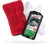 Auto Lederpflege Set | Sonax LederPflegeLotion 250ml + Mikrofasertuch 40x40cm +