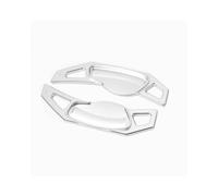 Auto Lenkrad Paddel Extension Für Benz Smart 451 453 ForTwo 2009-2017 Für Four 2015-2017 Auto-Lenkrad Verlängern Getriebeverlängerung Aluminium-Schaltwippe(Silber)