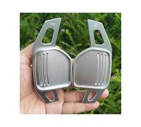 Auto Lenkrad Paddel Extension Für Seat Alhambra Ateca Leon 5F FR Tarraco Ibiza 6P Cupra ST 2024 Auto Lenkrad Schaltwippe Verlängerung Aufkleber(Silber)