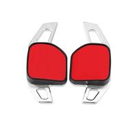Auto Lenkrad Paddel Extension Für Seat Alhambra Ateca Leon 5F FR Tarraco Ibiza 6P Cupra ST Zubehör Auto Lenkrad Schaltwippenverlängerung Aufkleber(Silber)