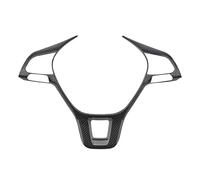 Auto Lenkrad Panel Abdeckungsverkleidung Für VW Für Tiguan MK2 Für Golf 7 Für Polo T-Cross Für T-Roc Für Touran Für Jetta 2017-2021(Fiber black)