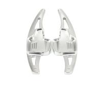 Auto Lenkrad Shift Paddle Shifter Erweiterung für Ford Escape Kuga-Modifikation 2017 2018 2019,Schaltwippe Auto zubehör 2 stücke,D-Silver