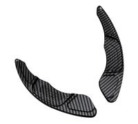 Auto Lenkrad Shift Paddle Shifter Erweiterung für VW Volkswagen T-ROC 2019-2024,Schaltwippe Auto zubehör 2 stücke,A-Carbon Black