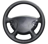 Auto-Lenkradbezug aus schwarzem Leder, für Mercedes Benz E-Klasse W211 G-Klasse W463 2002-2007 Handgenähter Auto-Lenkradbezug