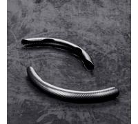 Auto Lenkradbezug für Hyundai Bayon, Kohlefaser Lenkradschutz Anti-rutsch Atmungsaktives Lenkradbezug Universal Auto Lenkradhüllen,Black