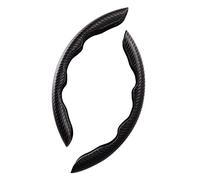 Auto Lenkradbezug für Mercedes-Benz GLA GLC GLE GLK GLS GL SLC SLK SL, Kohlefaser Auto Lenkrad Schutzhülle Anti Rutsch Segmentierter Lenkrad Abdeckung, Atmungsaktive Komfort Auto Zubehör