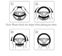 Auto Lenkradbezug, für Peugeot 208 2008 308 3008 508 5008 SW GT Schweißabsorbierend Verschleißfest Lenkradschutz Anti Rutsch Atmungsaktiv Lenkradhülle