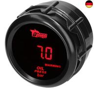 Auto Öldruckanzeige 2" 52mm Öldruckmesser Anzeige Bar Öldrucktester Anzeige Rot