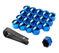 Auto Radmutternkappen für Xpeng G6 2023-2025, Sechseck Radschrauben Radmuttern Radschraubenkappen Reifen Muttern Abdeckungen Zubehör,B/Blue-B/19mm