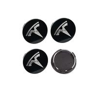 Auto Radnabenkappen für Tesla Model S Model X Model 3 Model Y 56MM Radnabenabdeckung Reifen Felgendeckel Aufkleber Nabenkappen Abzeichen Sticker Zubehör,BlackSilver