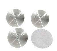 Auto Radnabenkappen für Tesla Model S Model X Model 3 Model Y 65MM Radnabenabdeckung Reifen Felgendeckel Aufkleber Nabenkappen Abzeichen Sticker Zubehör,Silverstyle