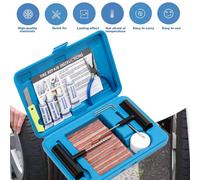 Auto Reifen Reparaturset 58 TLG T-Griffe Zinklegierung Reifenreparaturkit Repair