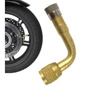 Auto-Reifenverlängerungs-Luftadapter - Tragbares Autoreifen-Radventil für Auto, LKW, Motorrad, Reifenventil mit 90-Grad-Biegung - Autoradventilschaftadapter für Roller, Autos