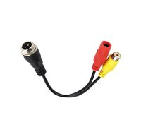 Auto Rückfahrkamera 4-poliger Head-Stecker/Buchse Auf RCA AV/Buchse DC Mehrfachkabel-Steckeradapter-Konverter Für Den Rückfahrkamera-Monitor Im Auto Rückfahrkameras(4PinW-RCAw-DCw)