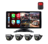 Auto Rückfahrkamera Blind Spot 10,36'' IPS Touchscreen WiFi Wireless Android-Auto 4CH Record DVR Monitor Und Mini AHD1080 Cam(None,with 4 Camera)